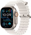 Apple Watch Ultra 2 (GPS + Cellular) 49mm Titanium Case with White Ocean Band - Titanium