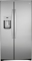 GE - 21.8 Cu. Ft. Side-by-Side Counter-Depth Refrigerator - Stainless steel