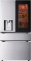 LG - Standard-Depth MAX 28.6 Cu. Ft. 4-Door French Door-in-Door Smart Refrigerator with InstaView MyColor - Stainless Steel