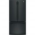 GE - 18.6 Cu. Ft. French Door Counter-Depth Refrigerator - High Gloss Black