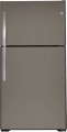 GE - 21.9 Cu. Ft. Top-Freezer Refrigerator - Slate