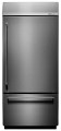 KitchenAid 20.9 Cu. Ft. Bottom-Freezer Built-In Refrigerator - Stainless steel