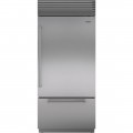 Sub-Zero - Classic 21.7 Cu. Ft. Bottom-Freezer Built-In Refrigerator with Internal Dispenser - Stainless steel