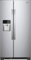 Whirlpool - 21.4 Cu. Ft. Side-by-Side Refrigerator Monochromatic Stainless Steel