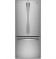 GE - 20.8 Cu. Ft. French Door Refrigerator - Fingerprint resistant rtainless steel