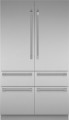 Thermador - Freedom Collection 23.9 Cu. Ft. French Door Built-in Smart Refrigerator with Professional Series Handles - Stainless steel