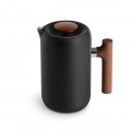 Fellow - Clara 3-Cup French Press Coffee Maker - Matte Black w/ walnut accents