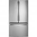 GE - 27 Cu. Ft. French Door Fingerprint Resistant Refrigerator - Stainless steel