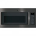 GE - 1.9 Cu. Ft. Over-the-Range Microwave - Black stainless steel