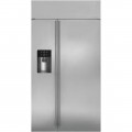 Monogram 25.5 Cu. Ft. Side-by-Side Built-In Refrigerator - Stainless steel