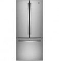 GE - 18.6 Cu. Ft. French Door Counter-Depth Refrigerator with Internal Water Dispenser - Stainless Steel