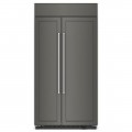 KitchenAid - 25.5 Cu. Ft. Side-by-Side Refrigerator with Under-Shelf Prep Zone - Custom Panel Ready