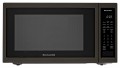 KitchenAid - 1.5 Cu. Ft. Convection Microwave with Sensor Cooking and Grilling - Black stainless steel