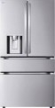 LG - Standard Depth MAX 24.5 Cu. Ft. Smart French Door Refrigerator with Dual Ice - Stainless Steel