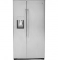 GE Profile - 21.9 Cu. Ft. Side-by-Side Counter-Depth Refrigerator with LED Lighting - Fingerprint resistant stainless steel